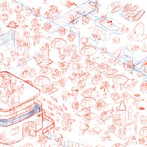 Burgapalooza! Search-and-Find Illustration in Procreate. Ilustração tradicional, Ilustração digital, e Sketchbook projeto de johnroderickpaine - 20.10.2022