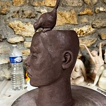 Mon projet du cours : Initiation à la sculpture figurative en argile. Artes plásticas, e Escultura projeto de famillefievetcutuli - 21.10.2022