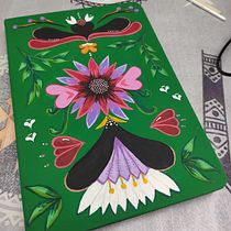 Mi proyecto del curso: Introducción a la ilustración floral con acrílico. Ilustração tradicional, Artes plásticas, Pintura, Desenho, Pintura Acrílica e Ilustração botânica projeto de Lorena Arteche - 25.10.2022