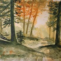 My project for course: Dreamy Watercolor Landscapes: Paint with Light. Un projet de Peinture , et Aquarelle de Magda Cieslak - 23.10.2022