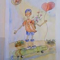 Mi proyecto del curso: Diseño de personajes expresivos con acuarela y pluma estilográfica. Un progetto di Illustrazione tradizionale, Character design, Pittura, Bozzetti, Disegno, Pittura ad acquerello, Stor, telling, Disegno artistico, Illustrazione infantile, Narrativa e Musica di Monica Gonzalez - 25.10.2022