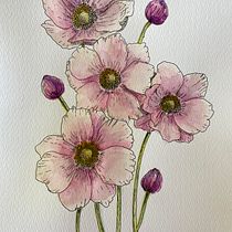 Mi proyecto del curso: Ilustración de la naturaleza con acuarela y plumilla. Traditional illustration, Fine Arts, Painting, Drawing, Watercolor Painting, and Botanical Illustration project by Rina Melconian - 10.26.2022