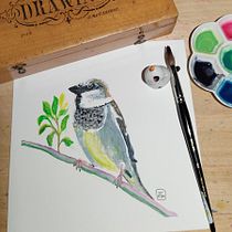 Mon projet du cours : Techniques expérimentales d’aquarelle pour débutants Ein Projekt aus dem Bereich Traditionelle Illustration, Bildende Künste, Aquarellmalerei und Naturalistische Illustration von Sandrine Mandernach - 26.10.2022
