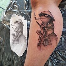 Mój projekt z kursu: Tatuaż techniką „blackwork” z użyciem cienkich linii. Tattoo Design, and Traditional illustration project by Karina Potocka - 10.26.2022