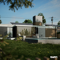 My 2D & 3D  Representation of an Architectural Project. Un proyecto de Arquitectura, Paisajismo, Ilustración digital, Arquitectura digital e Ilustración arquitectónica de Rosendo Silva - 27.10.2022