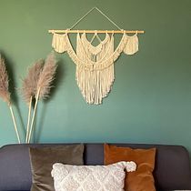 Mi proyecto del curso: Macramé: nudos básicos y complejos. Accessor, Design, Interior Design, Decoration, Fiber Arts, Macramé, and Textile Design project by Luu Escoto - 10.27.2022