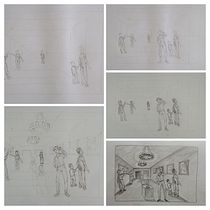 Meu projeto do curso: Fundamentos do desenho de pessoas a partir da imaginação. Traditional illustration, Fine Arts, Sketching, Pencil Drawing, Drawing, Artistic Drawing, and Figure Drawing project by araujo_danilo_r_b - 10.25.2022