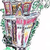 My project for course: Expressive Architectural Sketching with Colored Markers. Sketching, Drawing, Architectural Illustration, Sketchbook, Ink Illustration, Design, and Architecture project by Quwatha Valentine - 10.28.2022