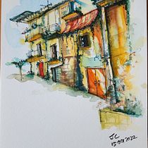 My project for course: Expressive Architectural Sketching with Colored Markers. Sketching, Drawing, Architectural Illustration, Sketchbook & Ink Illustration project by Janet Chan - 10.27.2022