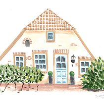 My project for course: Gouache Techniques for Sketchbook Illustration. Creativit, Drawing, Watercolor Painting, Sketchbook, and Gouache Painting project by Ivonne Wierink - 10.28.2022