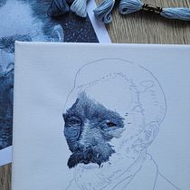 Il mio progetto del corso: Ritratti realistici ricamati: racconta storie con il colore. Embroider, and Textile Design project by elf.91 - 10.28.2022