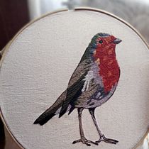 Mi proyecto del curso: Pintar con hilo: técnicas de ilustración textil. Ilustração tradicional, Bordado, e Design têxtil projeto de Belén Muñoz - 04.04.2022
