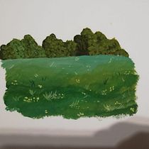 My project for course: Painting Atmospheric Landscapes with Gouache. Projekt z dziedziny Trad, c, jna ilustracja,  Malarstwo i Malowanie gwaszami użytkownika Nadiia - 25.10.2022