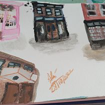 Mi proyecto del curso: Sketchbook pictórico en gouache. Un proyecto de Ilustración tradicional, Bocetado, Dibujo, Ilustración arquitectónica, Sketchbook y Pintura gouache de Alex Valpla - 02.11.2022