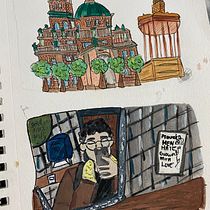 My project for course: Pictorial Sketchbook with Gouache. Un proyecto de Ilustración tradicional, Bocetado, Dibujo, Ilustración arquitectónica, Sketchbook y Pintura gouache de lauraarevalosegura - 28.04.2022
