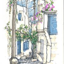 Mein Abschlussprojekt für den Kurs: Expressive Architekturskizzen mit Markern. Drawing, Architectural Illustration, Sketchbook, Traditional illustration, and Street Art project by Michael Wladarsch - 10.29.2022