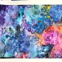 Mi proyecto del curso: Técnicas modernas de acuarela. Un progetto di Illustrazione tradizionale, Belle arti, Pittura e Pittura ad acquerello di Silvia - 27.10.2022