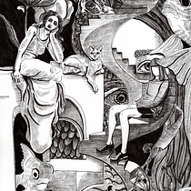 My project for course: Dreamlike Illustration: Draw Your Imagination. Traditional illustration, Drawing & Ink Illustration project by Adiba Mahmoud - 10.25.2022