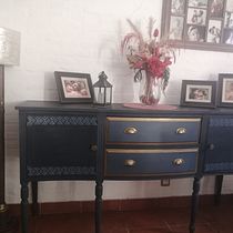 Mi proyecto del curso: Upcycling de muebles vintage con técnicas de pintura. Artesanato, Design e fabricação de móveis, Design de interiores, Pintura, DIY, Marcenaria, Upc, cling, Pintura decorativa, Restauração e upc, e cling de móveis projeto de Veronica Aldaz - 29.10.2022