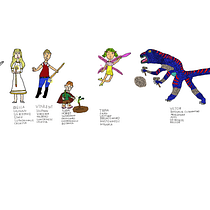 my character lineup Ein Projekt aus dem Bereich Traditionelle Illustration, Animation, Design von Figuren, Videospiele und Design für Videospiele von Alexander Richmond - 28.10.2022