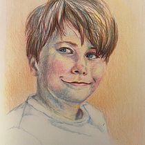 My project for course: Vibrant Portrait Drawing with Colored Pencils. Drawing, Portrait Drawing, Sketchbook, and Colored Pencil Drawing project by ciyoung - 10.25.2022