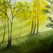 My project for course: Dreamy Watercolor Landscapes: Paint with Light. Projekt z dziedziny  Malarstwo i Malowanie akwarelą użytkownika Heléne Gennert - 30.10.2022