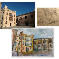 Mi proyecto: Dibujo arquitectónico con acuarela y tinta. Sketching, Drawing, Watercolor Painting, Architectural Illustration, Sketchbook & Ink Illustration project by Florencia Scervino - 07.17.2022