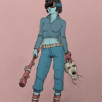 My project for course: Futuristic Character Illustration: From Concept to Creation. Un proyecto de Ilustración tradicional, Diseño de personajes, Dibujo, Ilustración digital e Ilustración con tinta de Daniel Hodgkinson - 28.10.2022