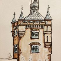 Mi proyecto del curso: Dibujo arquitectónico expresivo con marcadores de colores. Sketching, Drawing, Architectural Illustration, Sketchbook & Ink Illustration project by Cecilia Mussat - 10.31.2022