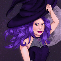 My project for course: Female Character Portraits in Procreate. Projekt z dziedziny Trad, c, jna ilustracja, Ilustracja c, frowa, R, sunek c i frow użytkownika avengerzanna - 31.10.2022
