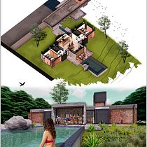 Mi proyecto del curso: Ilustración digital de proyectos arquitectónicos. Un proyecto de Arquitectura, Paisajismo, Ilustración digital, Arquitectura digital e Ilustración arquitectónica de Yomer Bocanegra Nieto - 31.10.2022