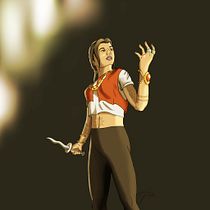 "Aurora the Babaylan" (My project for course: Concept Art: Character Design & Worldbuilding). Traditional illustration, Character Design, Digital Illustration, Concept Art, Digital Drawing, and Digital Painting project by toby_alejandria - 10.27.2022