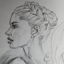 Mój projekt z kursu: Szkicowanie portretów: odkrywaj ludzką twarz. Un proyecto de Bocetado, Dibujo, Dibujo de Retrato, Dibujo artístico y Sketchbook de Amanda Molek - 31.10.2022