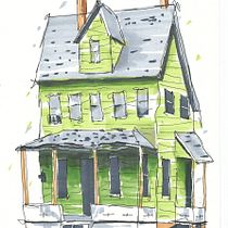 My project for course: Expressive Architectural Sketching with Colored Markers. Sketching, Drawing, Architectural Illustration, Sketchbook & Ink Illustration project by Miki Tokola - 11.01.2022