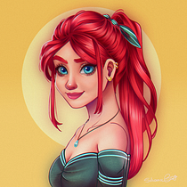Mi proyecto del curso: Retrato de personajes femeninos con Procreate. Projekt z dziedziny Trad, c, jna ilustracja, Ilustracja c, frowa, R, sunek c i frow użytkownika silvana - 31.10.2022