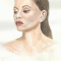 Mi proyecto del curso: Retrato ilustrado en acuarela. Un projet de Illustration traditionnelle, Beaux Arts, Peinture, Dessin, Aquarelle, Dessin de portrait , et Dessin artistique de Eduardo Martínez Sotillos - 01.11.2022
