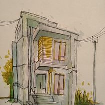 Il mio progetto del corso: Disegno architettonico espressivo con pennarelli colorati. Sketching, Drawing, Architectural Illustration, Sketchbook & Ink Illustration project by Andrea Lovo - 11.01.2022