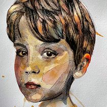My project for course: Illustrated Portrait in Watercolor. Un projet de Illustration traditionnelle, Beaux Arts, Peinture, Dessin, Aquarelle, Dessin de portrait , et Dessin artistique de Megan Johnson - 01.11.2022