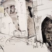 Mi proyecto del curso: Dibujo arquitectónico con acuarela y tinta. Sketching, Drawing, Watercolor Painting, Architectural Illustration, Sketchbook & Ink Illustration project by katerina - 11.01.2022