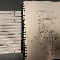 My project for course: Expressive Architectural Sketching with Colored Markers. Sketching, Drawing, Architectural Illustration, Sketchbook & Ink Illustration project by Emily Barry - 11.01.2022