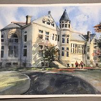 My project for course: Architectural Sketching with Watercolor and Ink. Sketching, Drawing, Watercolor Painting, Architectural Illustration, Sketchbook & Ink Illustration project by cboncek4 - 11.01.2022