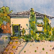 My project for course: Expressive Architectural Sketching with Colored Markers. Architectural Illustration, Sketching, Drawing, Sketchbook & Ink Illustration project by donna matthews - 11.02.2022