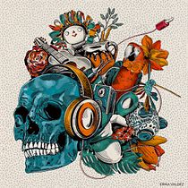 Mi proyecto del curso: Ilustración con Procreate: composiciones llenas de detalles. Design, Ilustração tradicional, Ilustração digital, e Pintura digital projeto de Erika Valdez - 02.11.2022