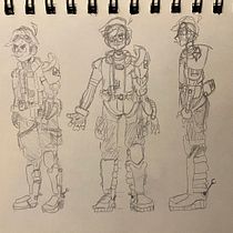 My project for course: Creation of Manga Characters. Traditional illustration, Character Design, Comic, and Manga project by Luis Hernandez - 10.29.2022