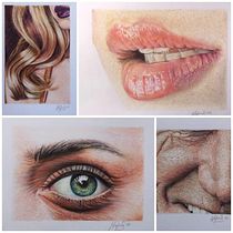 Mon projet du cours : Portrait réaliste aux crayons de couleur. Traditional illustration, Fine Arts, Pencil Drawing, Drawing, Portrait Drawing, Realistic Drawing, Artistic Drawing, and Colored Pencil Drawing project by Janine Lafond - 11.03.2022