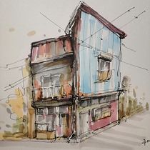 Mój projekt z kursu: Rysunek architektoniczny: kolor i artystyczna ekspresja. Sketching, Drawing, Architectural Illustration, Sketchbook & Ink Illustration project by Patrycja Zielinska-Biesek - 11.03.2022