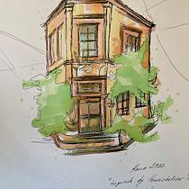 My project for course: Expressive Architectural Sketching with Colored Markers. Sketching, Drawing, Architectural Illustration, Sketchbook & Ink Illustration project by Irem Demirel - 11.02.2022