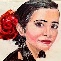 Mon projet du cours : Portrait artistique à l'huile sur papier . % Virginie tarafından hazırlanan Güzel sanatlar, Tablo, Yağlıbo, Ve a Resim projesi - 11.04.2022