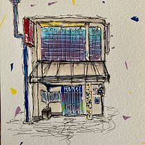 My project for course: Expressive Architectural Sketching with Colored Markers. Sketching, Drawing, Architectural Illustration, Sketchbook & Ink Illustration project by kblny - 11.04.2022