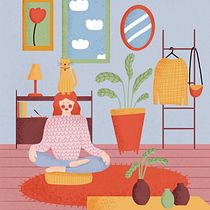 My project for course: Colorful Digital Illustration in Procreate. Un progetto di Illustrazione tradizionale, Disegno, Illustrazione digitale e Disegno digitale di Emilė Korsakienė - 03.11.2022